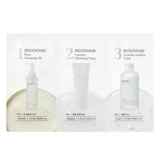 (Step 1,2,3) Bean Cleansing Oil, Centella Cleansing Foam, Centella Asiatica Toner Sachet